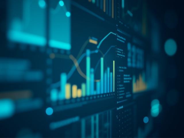 Abstract representation of data analytics and strategy visualization
