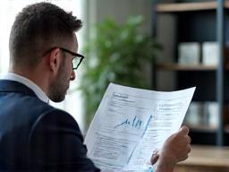 Finance client reviewing risk management reports